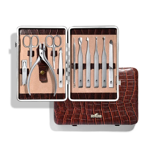Crocodile-Pattern Manicure Set